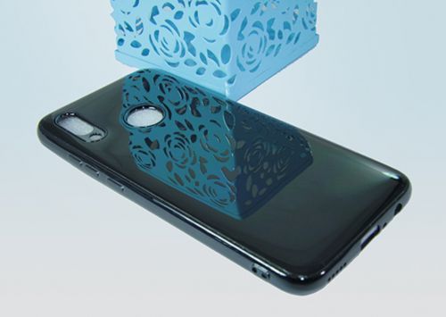Чехол-накладка для HUAWEI P Smart 2019 ELECTROPLATED TPU+PET черный - фото фото 3