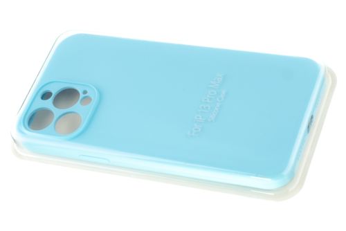 Чехол-накладка для iPhone 13 Pro Max VEGLAS SILICONE CASE NL Защита камеры светло-голубой (43) оптом, в розницу Центр Компаньон фото 2