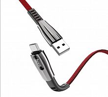 Купить Кабель USB-Micro USB HOCO U70 Splendor LED 2.4A 1.2м темно-серый оптом, в розницу в ОРЦ Компаньон