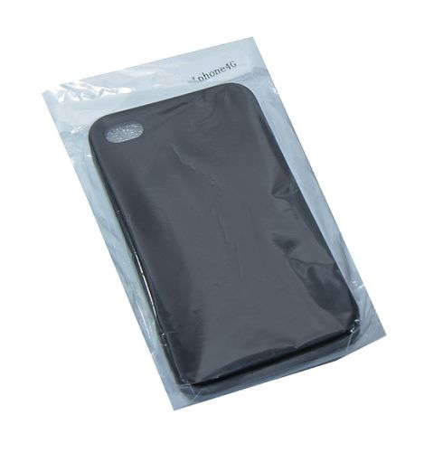 Чехол-накладка для iPhone 4/4S FASHION TPU матовый б/отв. черный оптом, в розницу Центр Компаньон фото 2