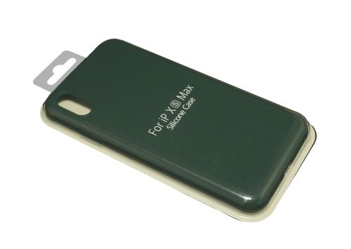 Чехол-накладка для iPhone XS Max VEGLAS SILICONE CASE NL закрытый темно-зеленый (49) оптом, в розницу Центр Компаньон фото 2