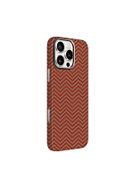 Чехол-накладка для iPhone 16 Pro K-DOO Keivlar M_Pattern красный - фото