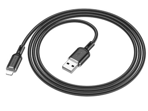 Кабель USB Lightning 8Pin BOROFONE BX90 Cyber 2.4A 1м черный оптом, в розницу Центр Компаньон фото 3