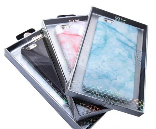 Чехол-накладка для iPhone 6/6S Plus  OY МРАМОР TPU 005 белый - фото фото 2