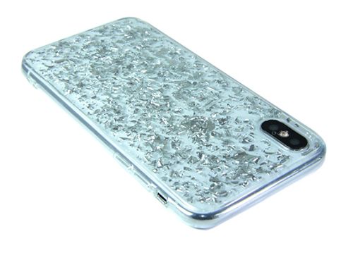 Чехол-накладка для iPhone XS Max GLITTER TPU серебро оптом, в розницу Центр Компаньон фото 3
