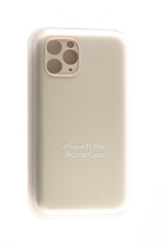 Чехол-накладка для iPhone 11 Pro SILICONE CASE Защита камеры кремовый (11) - оптовая продажа Чехол-накладка для iPhone 11 Pro SILICONE CASE Защита камеры кремовый (11) - фото
