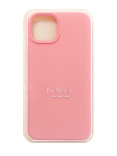 Чехол-накладка для iPhone 15 Plus VEGLAS SILICONE CASE NL закрытый розовый (6) оптом, в розницу Центр Компаньон