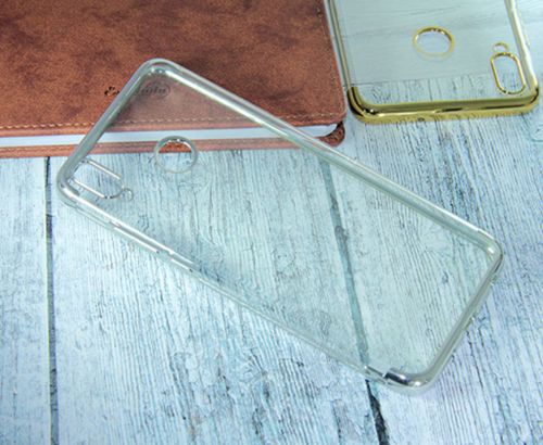 Чехол-накладка для HUAWEI Honor 8X ELECTROPLATED TPU DOKA серебро - фото фото 2