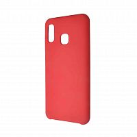 Чехол-накладка для Samsung A305F A30/A205F A20 SILICONE CASE NL OP красный (1) - фото