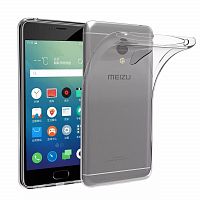 Чехол-накладка для MEIZU M5S JZZS TPU у/т пакет белая - фото