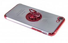 Купить Чехол-накладка для iPhone 7/8/SE ELECTROPLATED TPU КОЛЬЦО красный оптом, в розницу в ОРЦ Компаньон