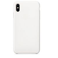 Чехол-накладка для iPhone XS Max SILICONE CASE AAA белый - фото