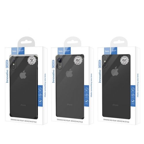 Чехол-накладка для iPhone X/XS HOCO ICE SHIELD TPU черный - оптовая продажа фото 2 Чехол-накладка для iPhone X/XS HOCO ICE SHIELD TPU черный - фото фото 2