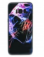 Чехол-накладка для Samsung G955 S8Plus LOVELY GLASS TPU леопард коробка - фото