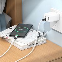 Купить Кабель USB Type-C BOROFONE BX84 Rise 3.0A 1м белый оптом, в розницу в ОРЦ Компаньон