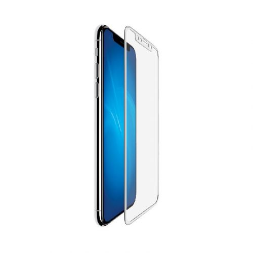 Защитное стекло для iPhone X/XS/11 Pro 4D пакет белый - фото