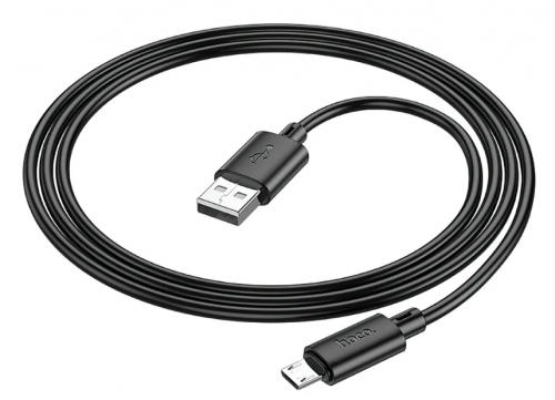 Кабель USB-Micro USB HOCO X88 Gratified 2.4A 1.0м черный оптом, в розницу Центр Компаньон