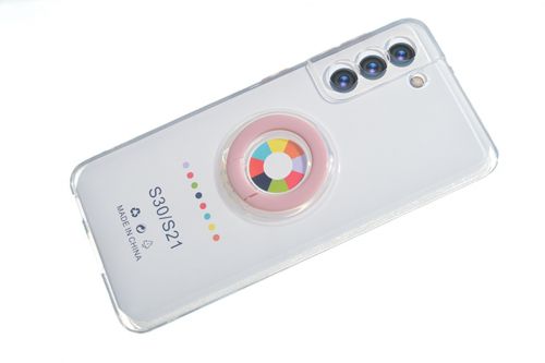Чехол-накладка для Samsung G991F S21 NEW RING TPU розовый - оптовая продажа фото 3 Чехол-накладка для Samsung G991F S21 NEW RING TPU розовый - фото фото 3