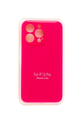 Чехол-накладка для iPhone 13 Pro VEGLAS SILICONE CASE NL Защита камеры глубокий розовый (47) оптом, в розницу Центр Компаньон