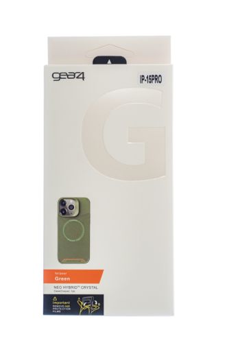 Чехол-накладка для iPhone 15 Pro GEAR4 TPU поддержка MagSafe коробка зеленый оптом, в розницу Центр Компаньон фото 4