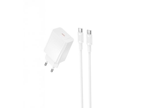 СЗУ Type-C BOROFONE BAS73A Source 3A PD20W кабель Type-C белый - оптовая продажа фото 2 СЗУ Type-C BOROFONE BAS73A Source 3A PD20W кабель Type-C белый - фото фото 2