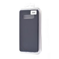Чехол-накладка для Samsung G973 S10 VEGLAS SILICONE CASE закрытый черный (3) - фото