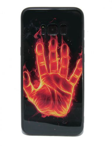 Чехол-накладка для Samsung G950 S8 LOVELY GLASS TPU рука коробка - фото