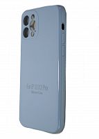 Купить Чехол-накладка для iPhone 12 Pro VEGLAS SILICONE CASE NL Защита камеры светло-голубой (43) оптом, в розницу в ОРЦ Компаньон