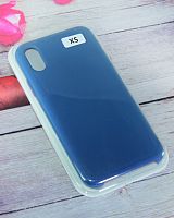 Чехол-накладка для iPhone X/XS VEGLAS SILICONE CASE синий деним (20), Ограниченно годен - фото