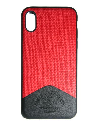 Чехол-накладка для iPhone X/XS TOP FASHION Santa Barbara TPU красный блистер оптом, в розницу Центр Компаньон