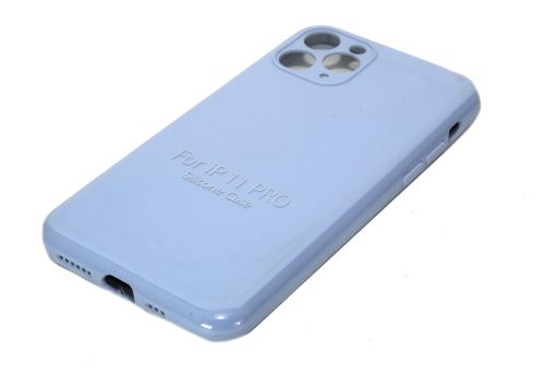 Чехол-накладка для iPhone 11 Pro VEGLAS SILICONE CASE NL Защита камеры сиренево-голубой (5) оптом, в розницу Центр Компаньон фото 2