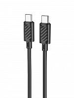 Кабель TYPE-C Type-C HOCO X88 Gratified 60W 3.0A 2.0м черный - фото