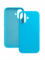 Чехол-накладка для iPhone 16 VEGLAS SILICONE CASE закрытый голубой (16) - фото