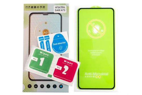 Защитное стекло для Samsung A736B A73 FULL GLUE ANTIBACTERIAL коробка черный - фото фото 3