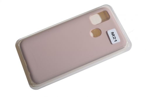 Чехол-накладка для Samsung M215F M21 VEGLAS SILICONE CASE закрытый светло-розовый (18) - фото фото 2