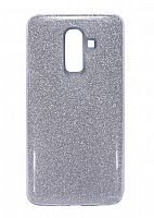 Купить Чехол-накладка для Samsung J810F J8 2018 JZZS Shinny 3в1 TPU серебро оптом, в розницу в ОРЦ Компаньон