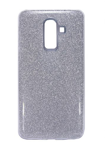 Чехол-накладка для Samsung J810F J8 2018 JZZS Shinny 3в1 TPU серебро оптом, в розницу Центр Компаньон