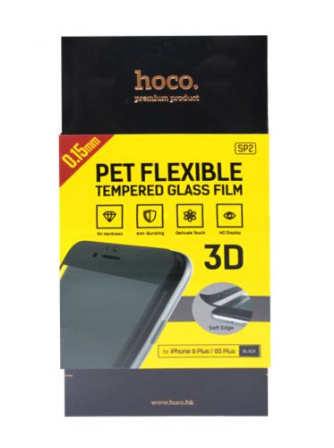 Защитное стекло для iPhone 6 (5.5) 3D HOCO FLEX PC SP9/P  черный - фото фото 2