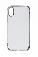 Купить Чехол-накладка для iPhone X/XS ELECTROPLATED TPU DOKA золото оптом, в розницу в ОРЦ Компаньон