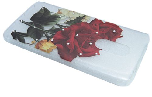 Чехол-накладка для XIAOMI Redmi Note4X FASHION TPU стразы Роза красная оптом, в розницу Центр Компаньон