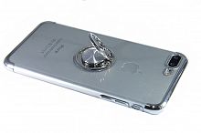 Купить Чехол-накладка для iPhone 7/8 Plus ELECTROPLATED TPU КОЛЬЦО серебро оптом, в розницу в ОРЦ Компаньон