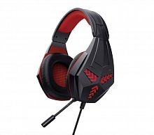 Наушники проводные KOMC G318 GAME головные черно-красный - фото
