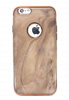 Чехол-накладка для iPhone 6/6S C-CASE МРАМОР TPU бежевый - фото