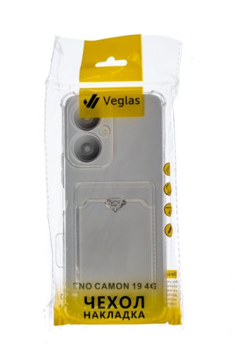 Чехол-накладка для TECNO Camon 19 VEGLAS Air Pocket прозрачный оптом, в розницу Центр Компаньон фото 4