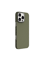 Чехол-накладка для iPhone 16 Pro K-DOO Keivlar зеленый - фото