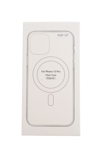 Чехол-накладка для iPhone 13 Pro Clear TPU поддержка MagSafe Pop-up window прозрачный коробка оптом, в розницу Центр Компаньон фото 4