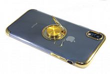 Купить Чехол-накладка для iPhone XR ELECTROPLATED TPU КОЛЬЦО золото оптом, в розницу в ОРЦ Компаньон