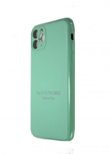 Чехол-накладка для iPhone 11 Pro Max VEGLAS SILICONE CASE Защита камеры ментоловый (50) - оптовая продажа Чехол-накладка для iPhone 11 Pro Max VEGLAS SILICONE CASE Защита камеры ментоловый (50) - фото