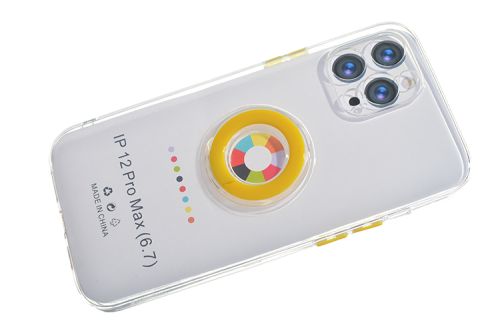 Чехол-накладка для iPhone 12 Pro Max NEW RING TPU желтый оптом, в розницу Центр Компаньон фото 3