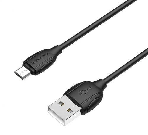 Кабель USB-Micro USB BOROFONE BX19 Benefit 2.4A 1м черный оптом, в розницу Центр Компаньон